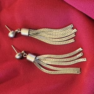 SILVER CHAIN DROP EARRINGS